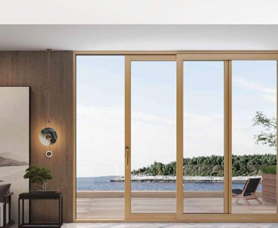 Y200 Aluminum-Clad Wooden Sliding Door installation